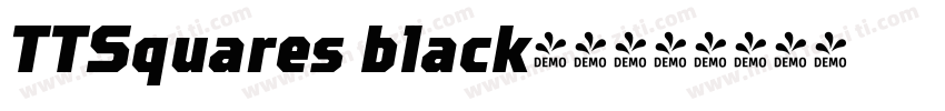 TTSquares black字体字体转换